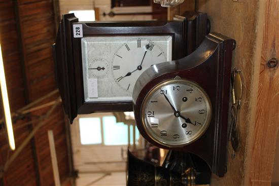 Large chiming mantel clock & 1920s clock